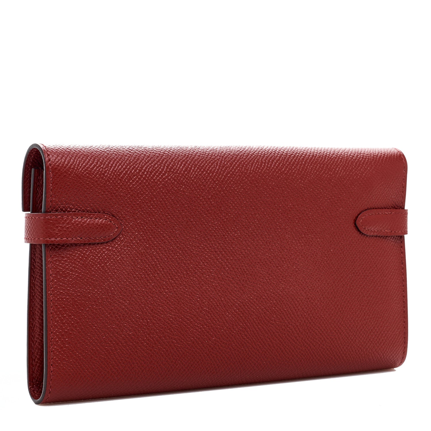 Hermes Epsom Kelly Longue Wallet Rouge Grenat 3 of 13