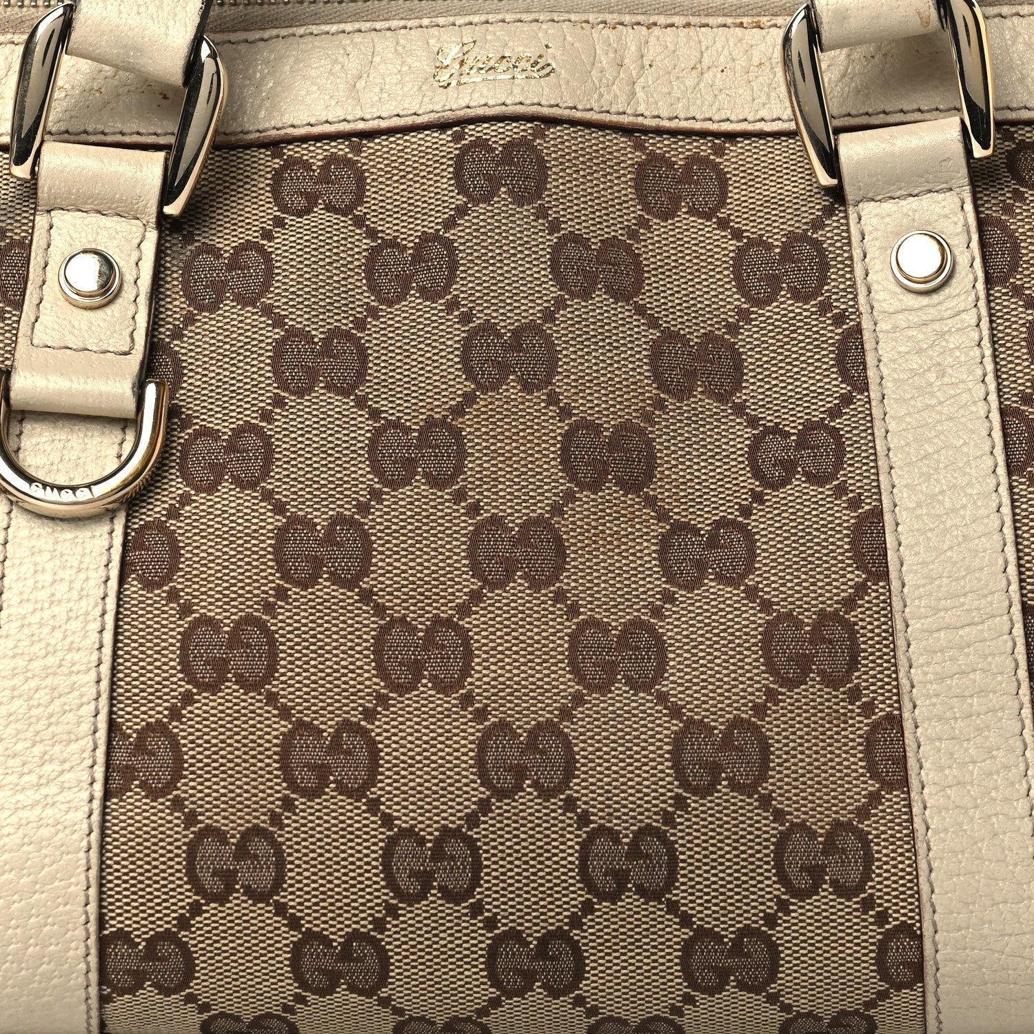 Gucci Monogram Small Abbey Tote Off White 16 of 41
