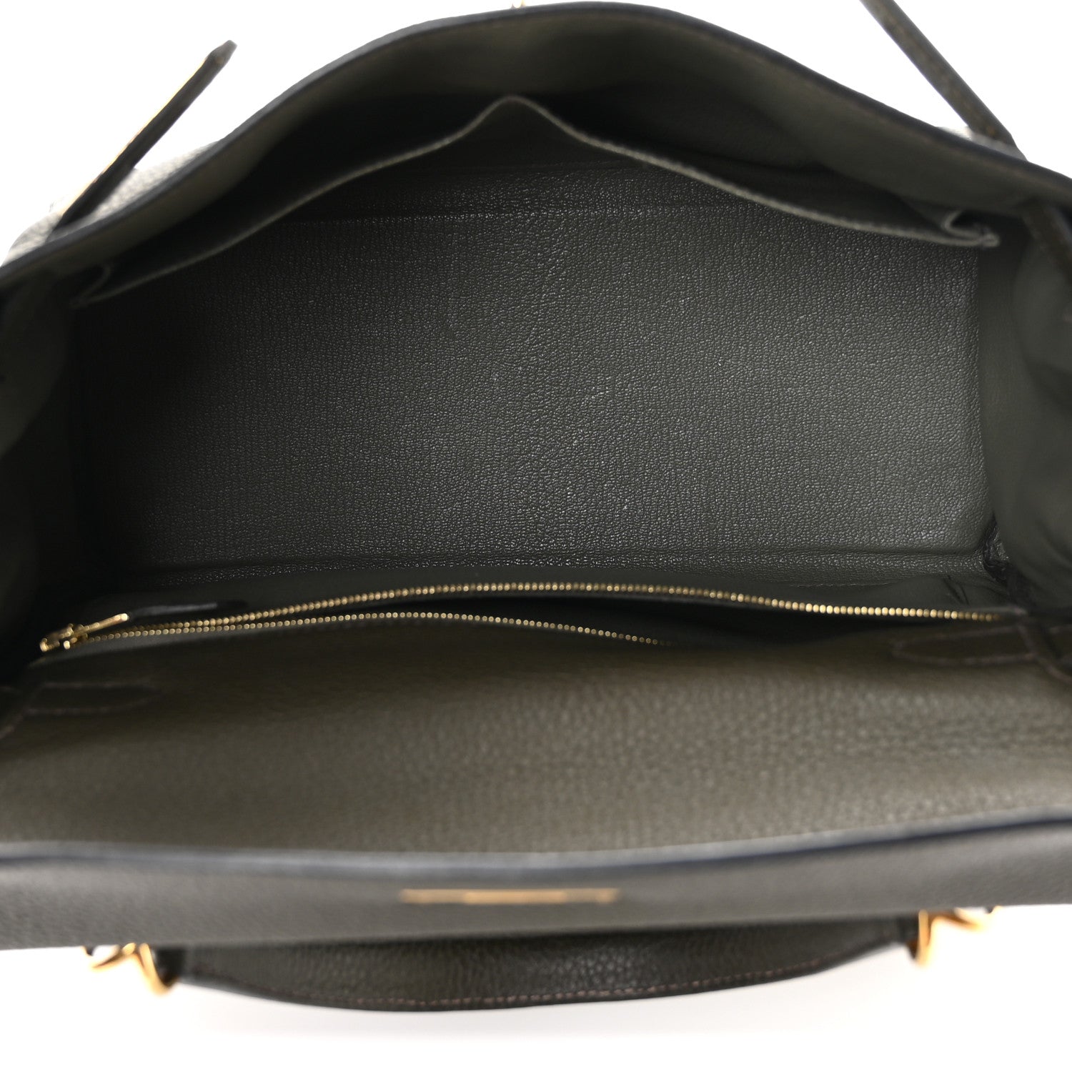 Hermes Togo Kelly Retourne 28 Vert De Gris 5 of 11