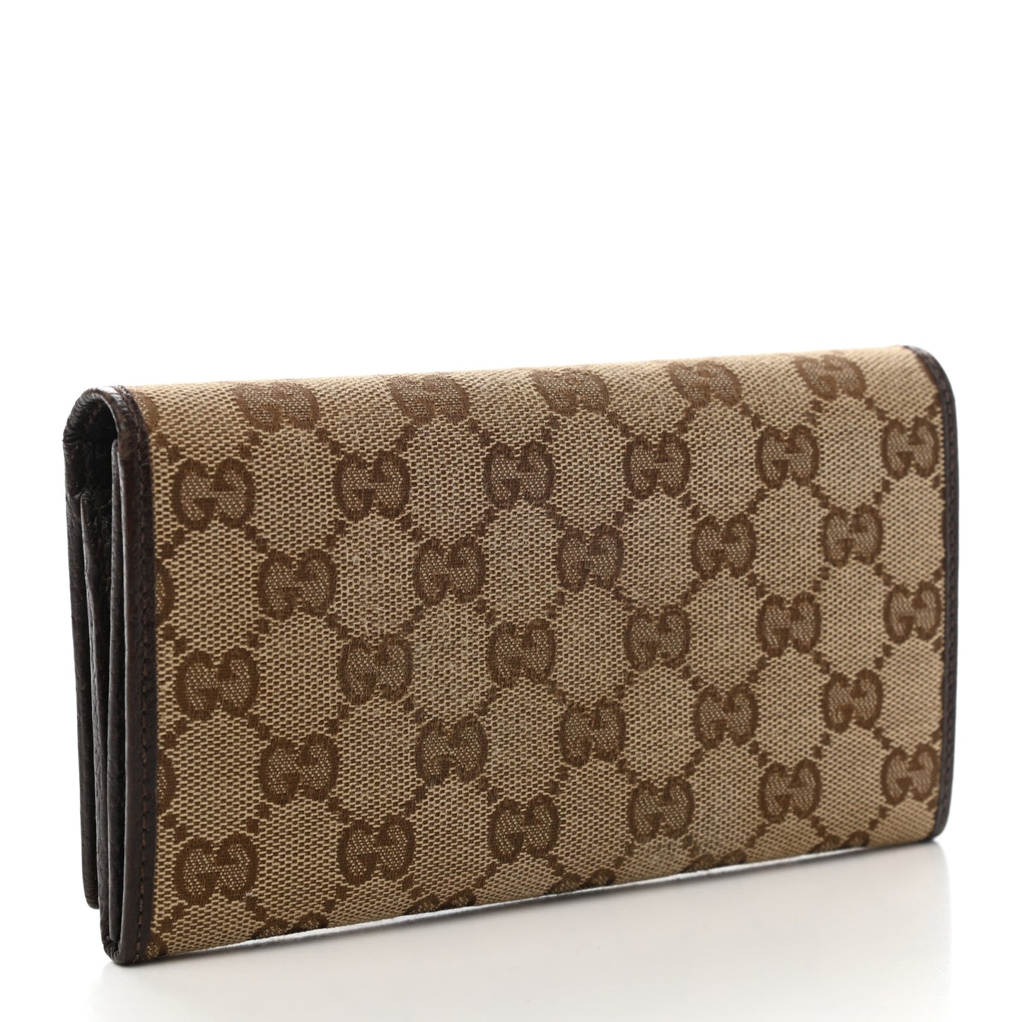 Monogram Metal Bar Continental Flap Wallet Brown