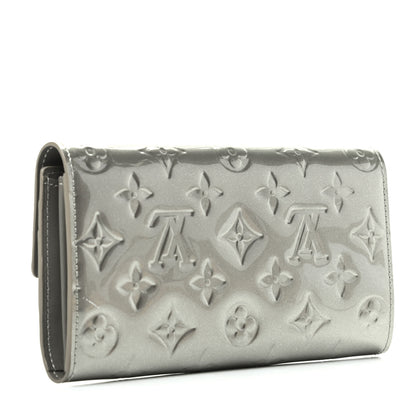 Louis Vuitton Vernis Sarah Wallet Gris Art Deco 3 of 8