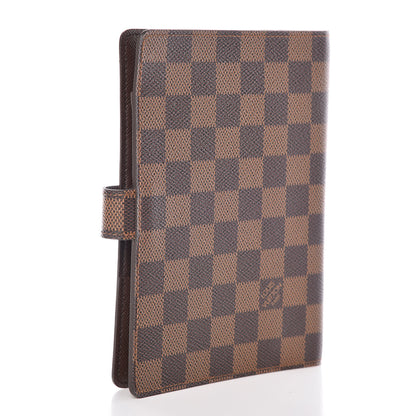 Louis Vuitton Damier Ebene Medium Ring Agenda Cover 3 of 8