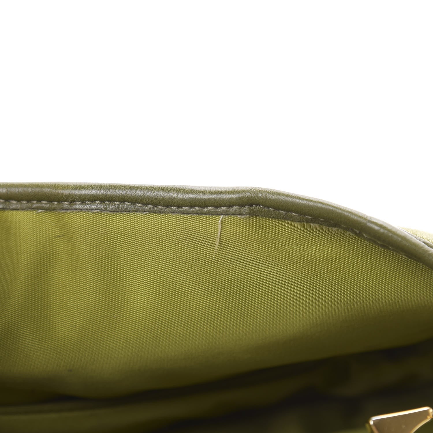 Christian Dior Ostrich Saddle Bag Green 18 of 19