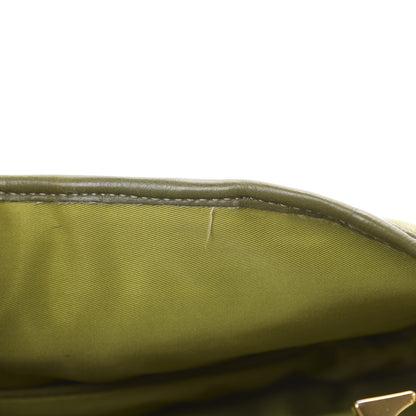 Christian Dior Ostrich Saddle Bag Green 18 of 19