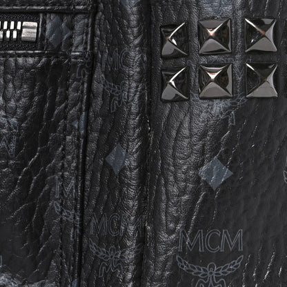 MCM Visetos Small Side Stud Stark Backpack Black 9 of 11