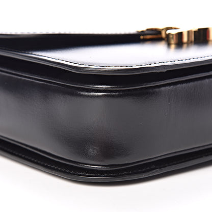 Celine Shiny Calfskin Medium Triomphe Black 9 of 12