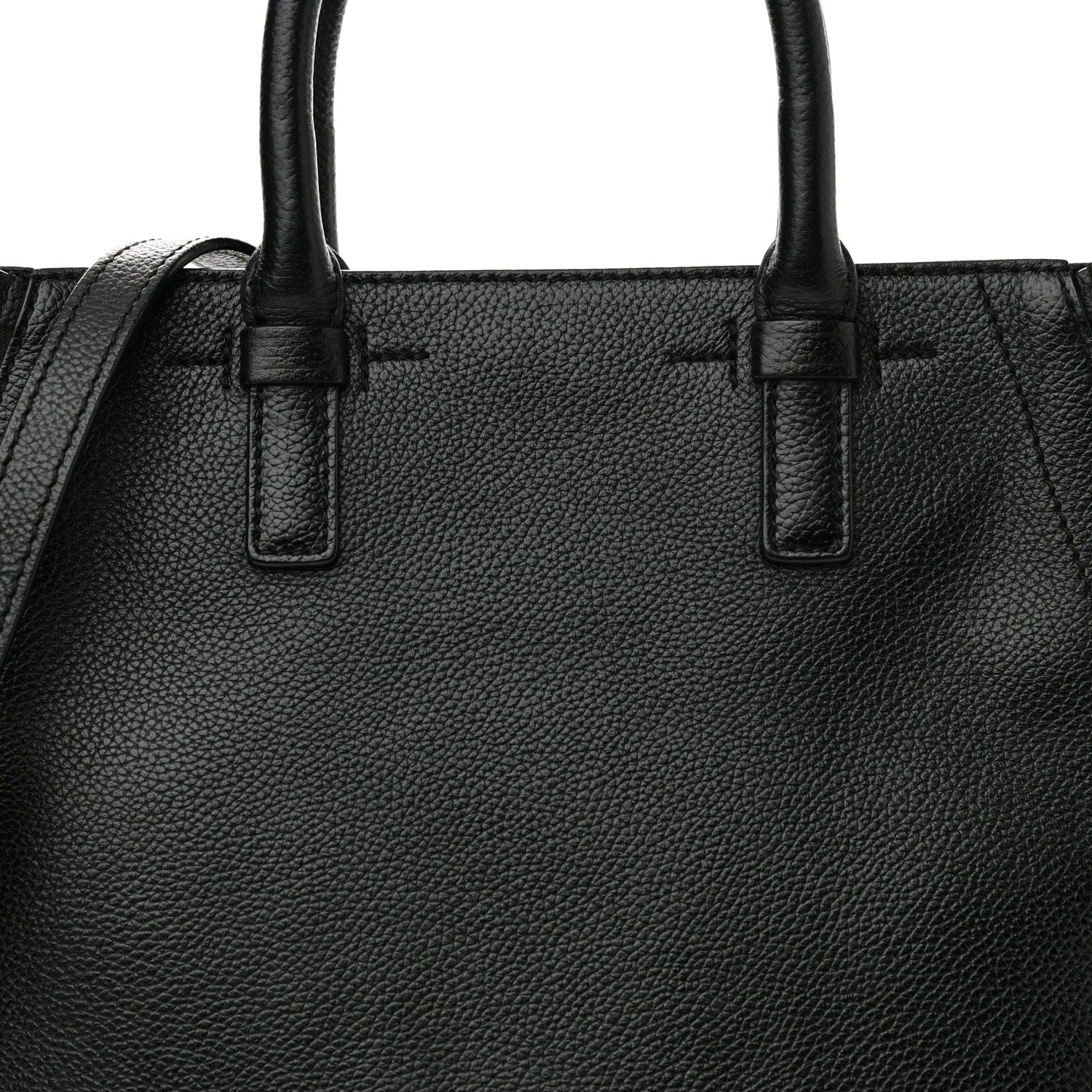 Tom Ford Pebbled Calfskin Medium Jennifer Zip Tote Black 6 of 9