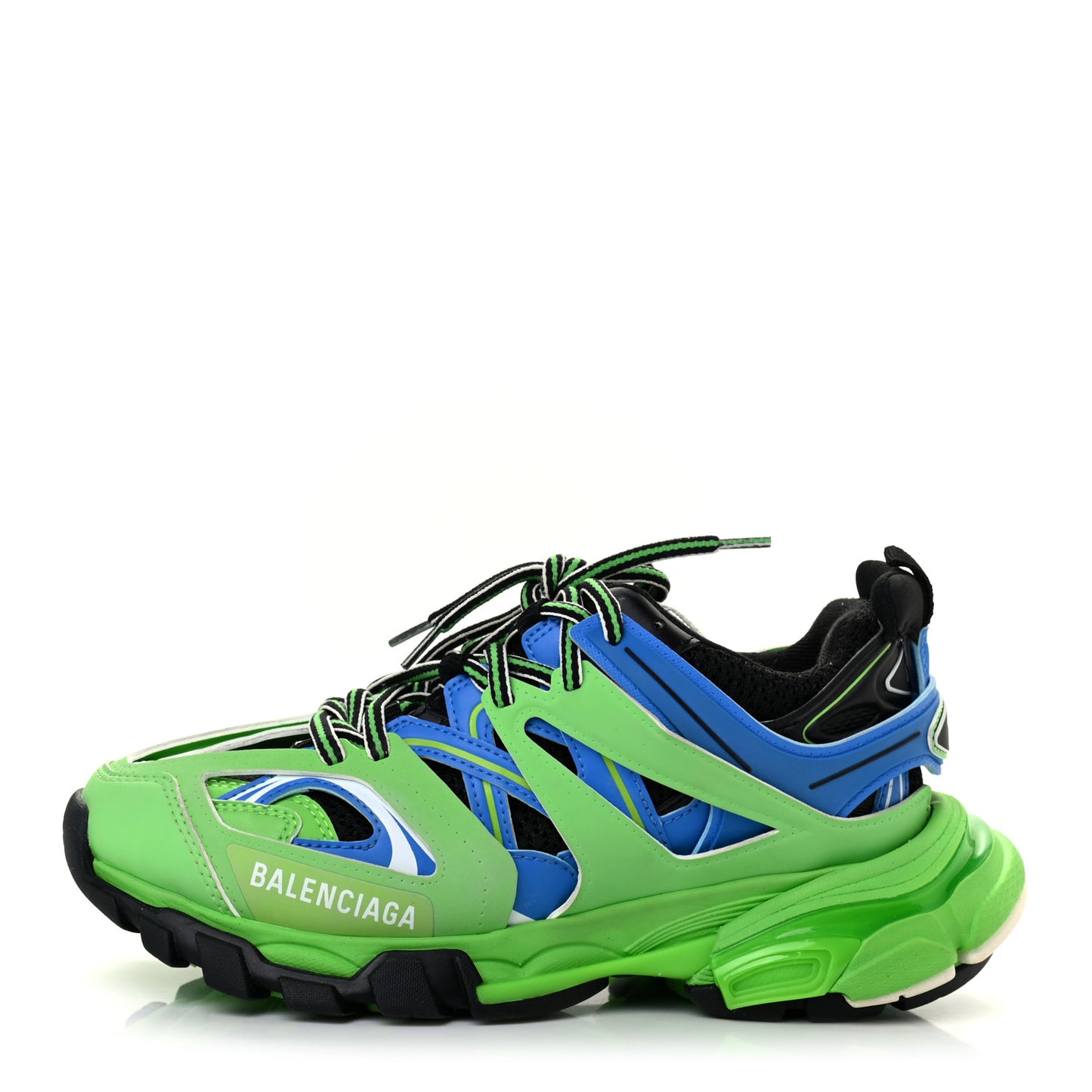 Mesh Nylon Metallic Fabric Womens Track Sneakers 36 Blue Green