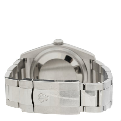 Rolex Stainless Steel Diamond Bezel 36mm Oyster Perpetual Datejust Watch Pink 116244 3 of 5