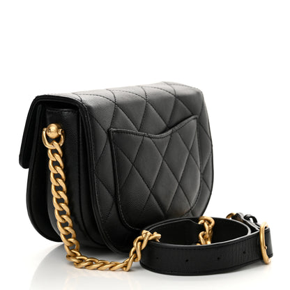 Chanel Caviar Quilted Moon Messenger Black 3 of 13