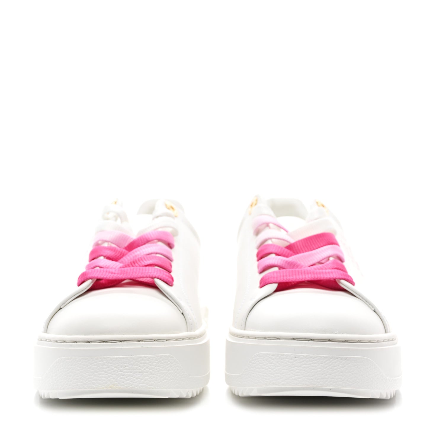 Monogram Time Out Sneakers 40 White Pink
