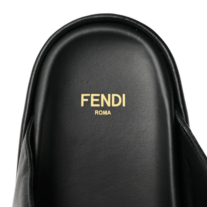 Fendi Vitello Womens Fendigraphy Slide Sandals 38.5 Black 9 of 9