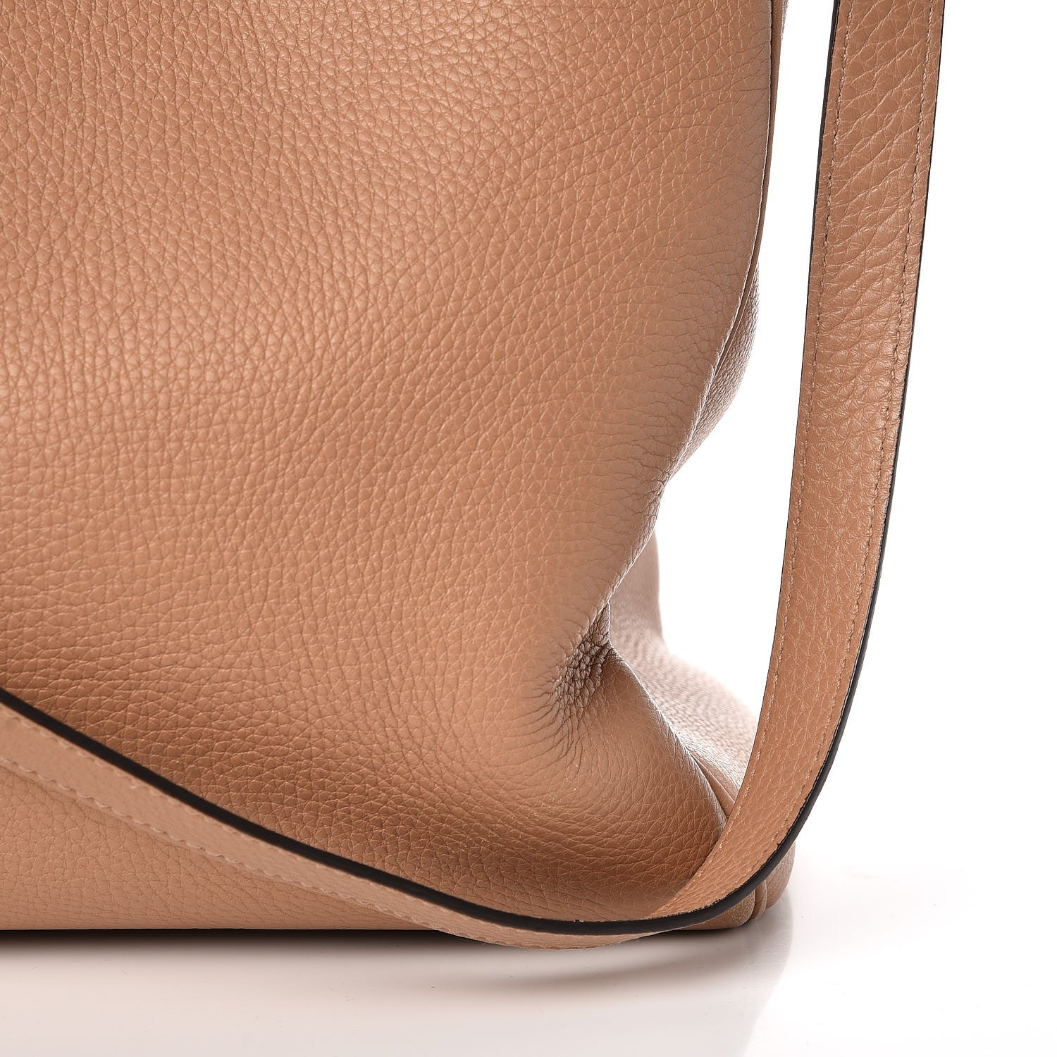 Gucci Pebbled Calfskin Large Bamboo Shopper Tote Camelia 13 of 13