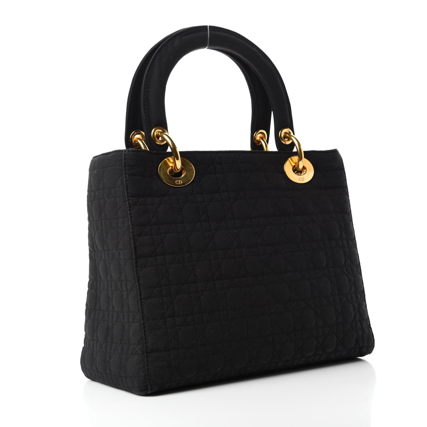 Christian Dior Nylon Cannage Medium Lady Dior Black 3 of 10