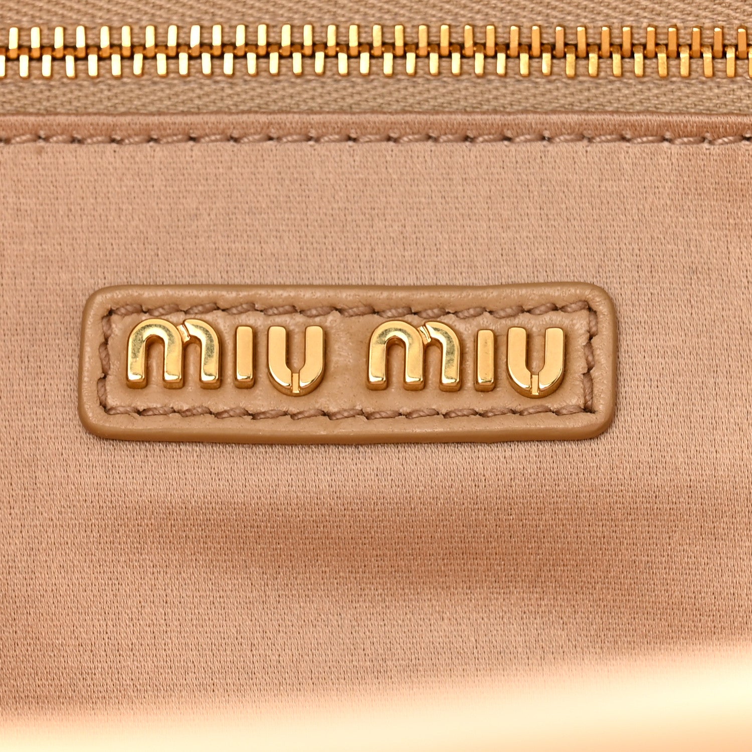 Miu Miu Nappa Matelasse Large Arcadie Top Handle Bag Sabbia 6 of 12