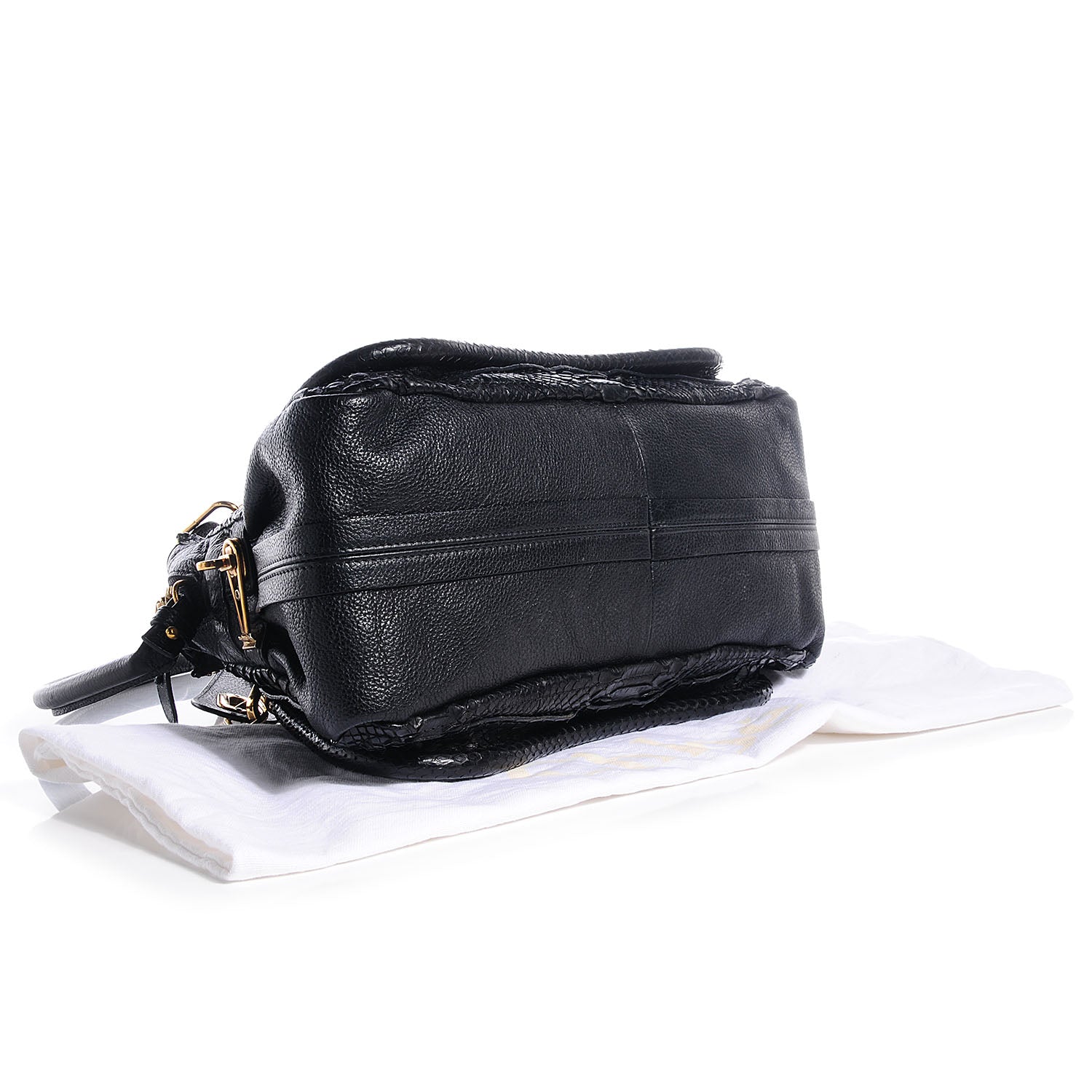 Chloe Python Small Paraty Black 4 of 8
