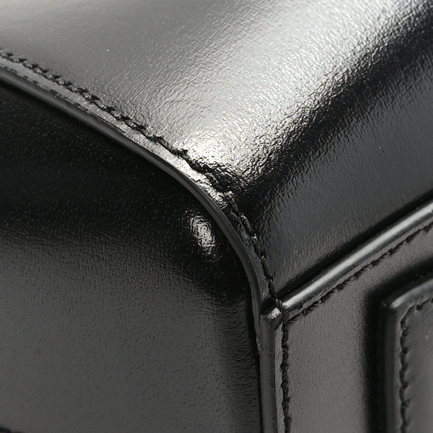 Box Calfskin Mini Lock Antigona Shoulder Bag Black