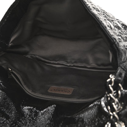 Chanel Vinyl Rock In Moscow Single Flap Black 5 of 10