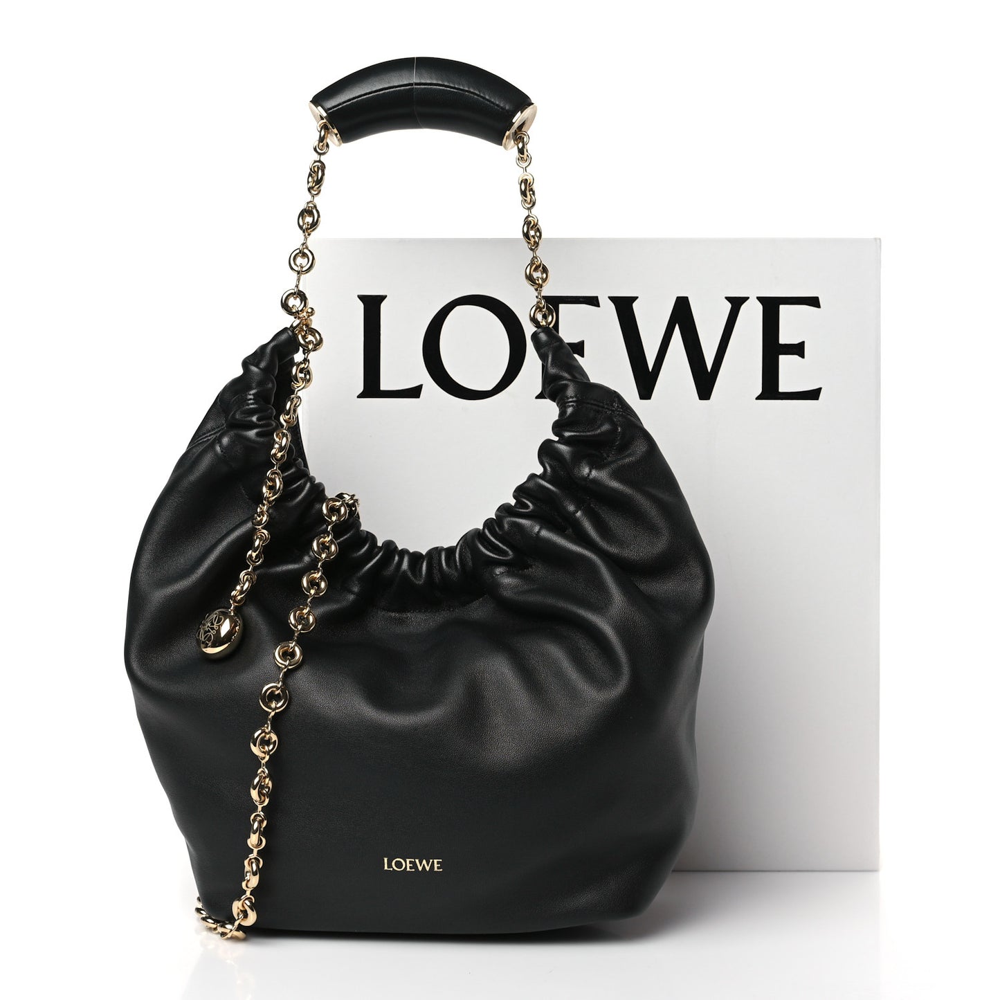 Nappa Small Squeeze Bag Black