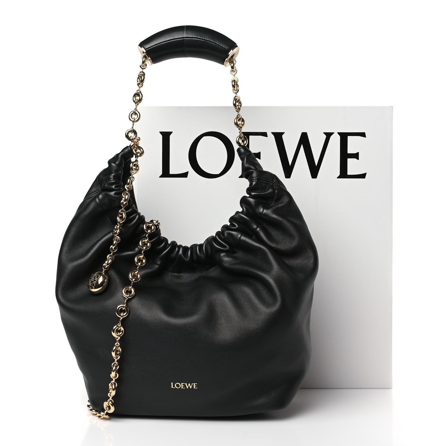 Loewe Nappa Small Squeeze Bag Black 9 of 9
