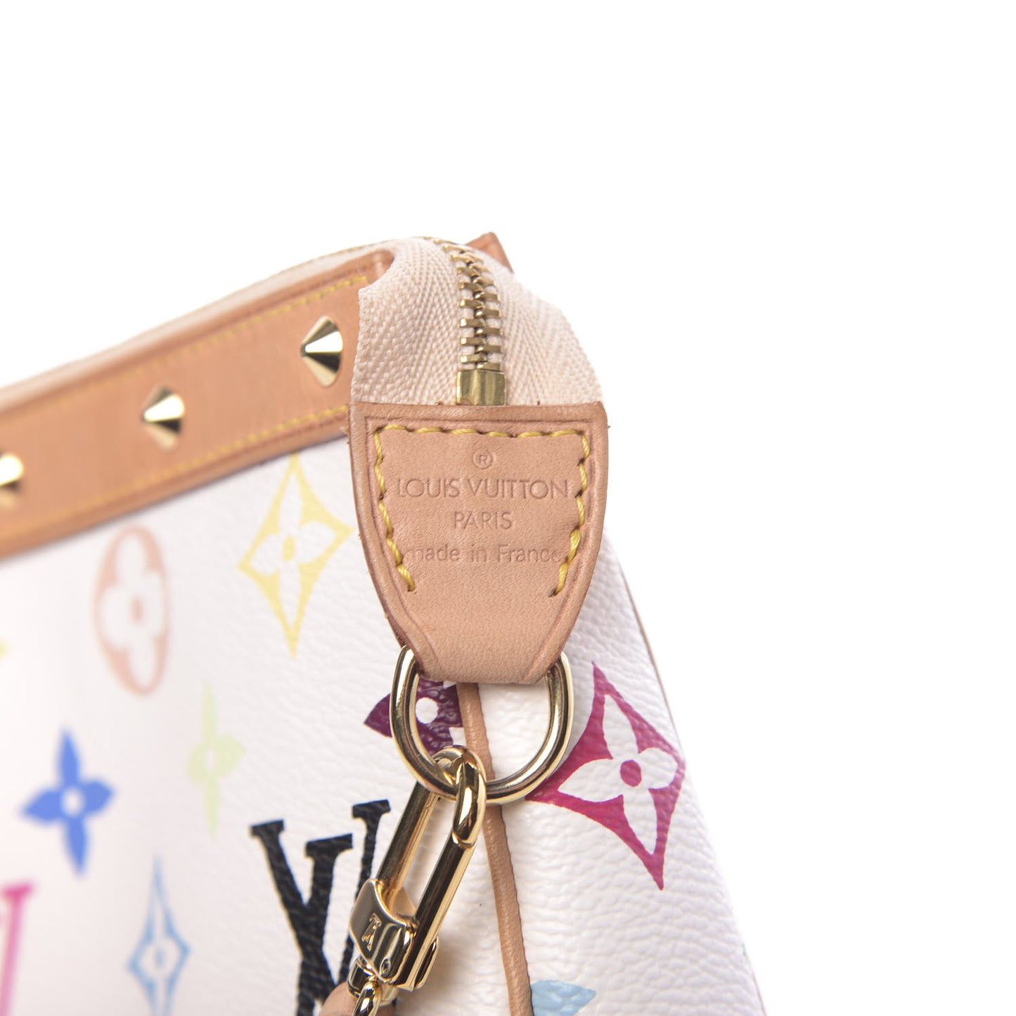 Monogram Multicolor Pochette Accessories White