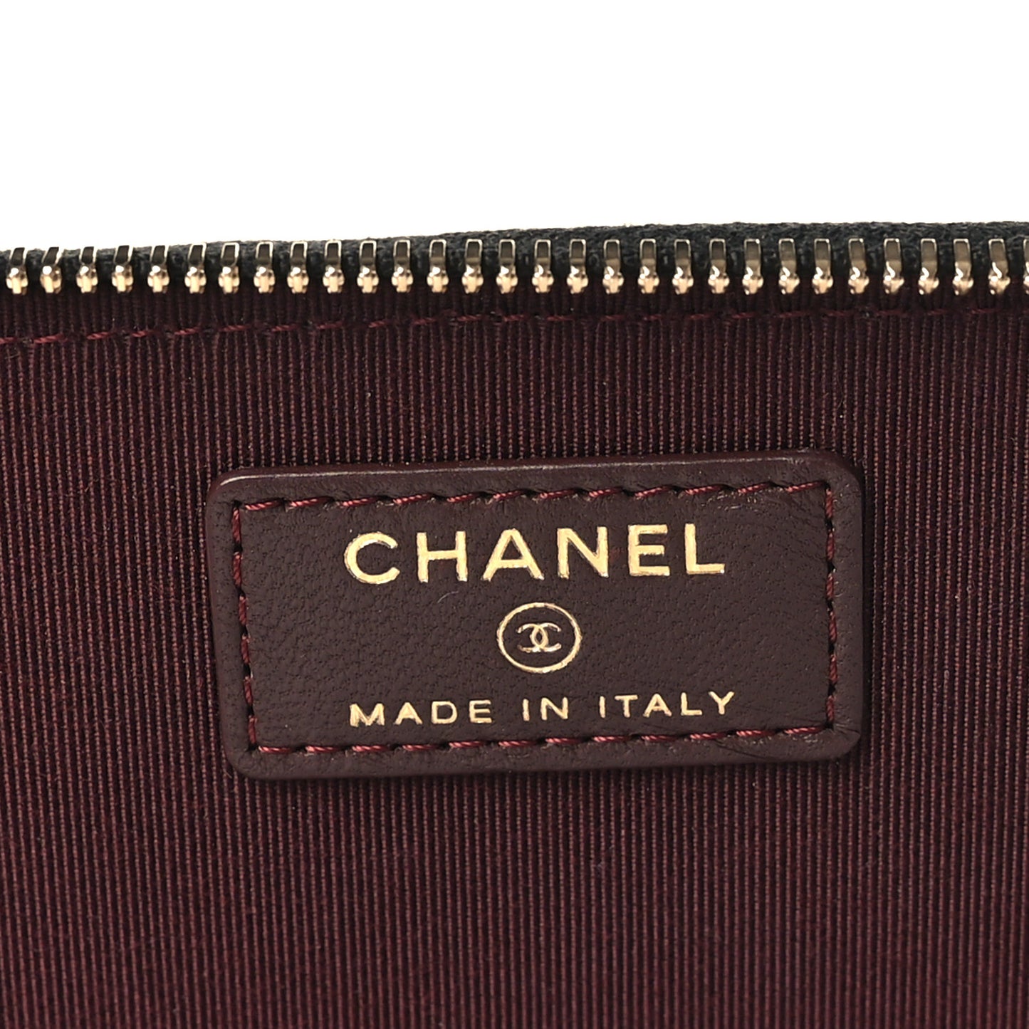 Lambskin Quilted Small Vanity Case With Chain Black