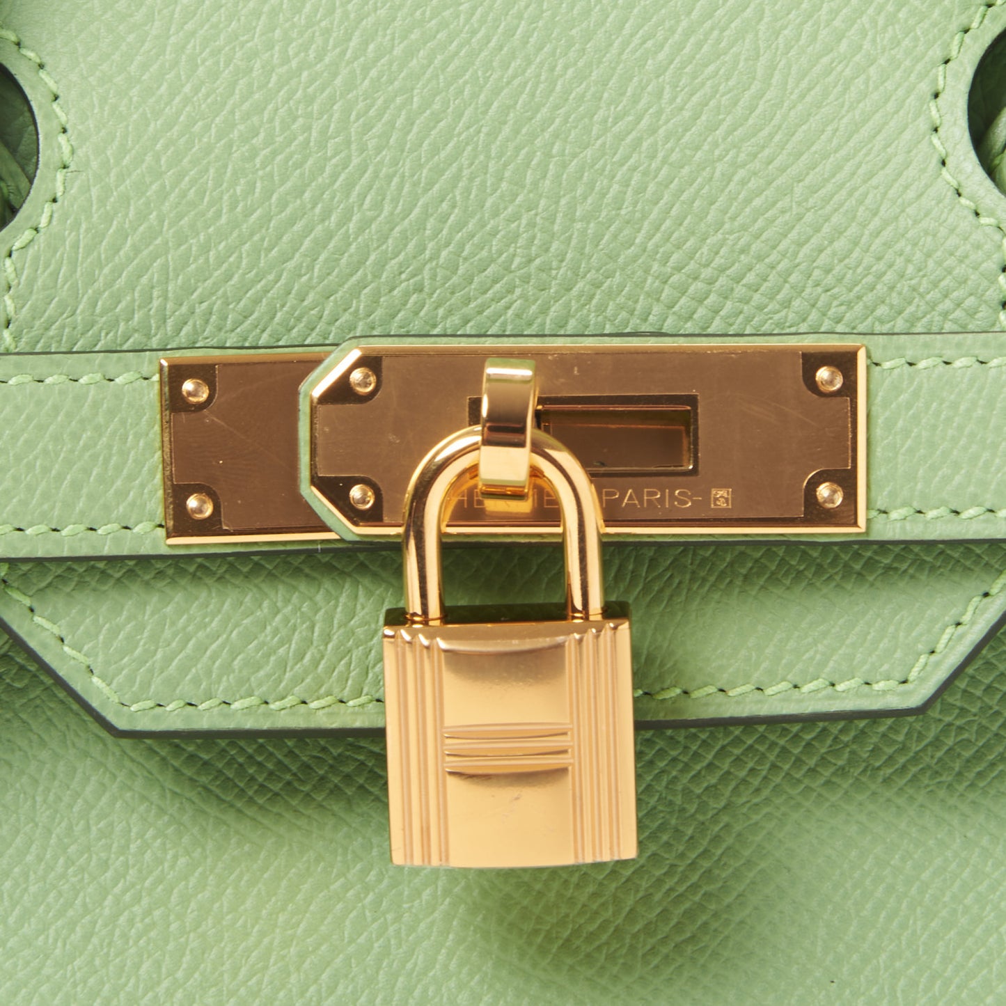 Epsom Sellier Birkin 30 Vert Criquet