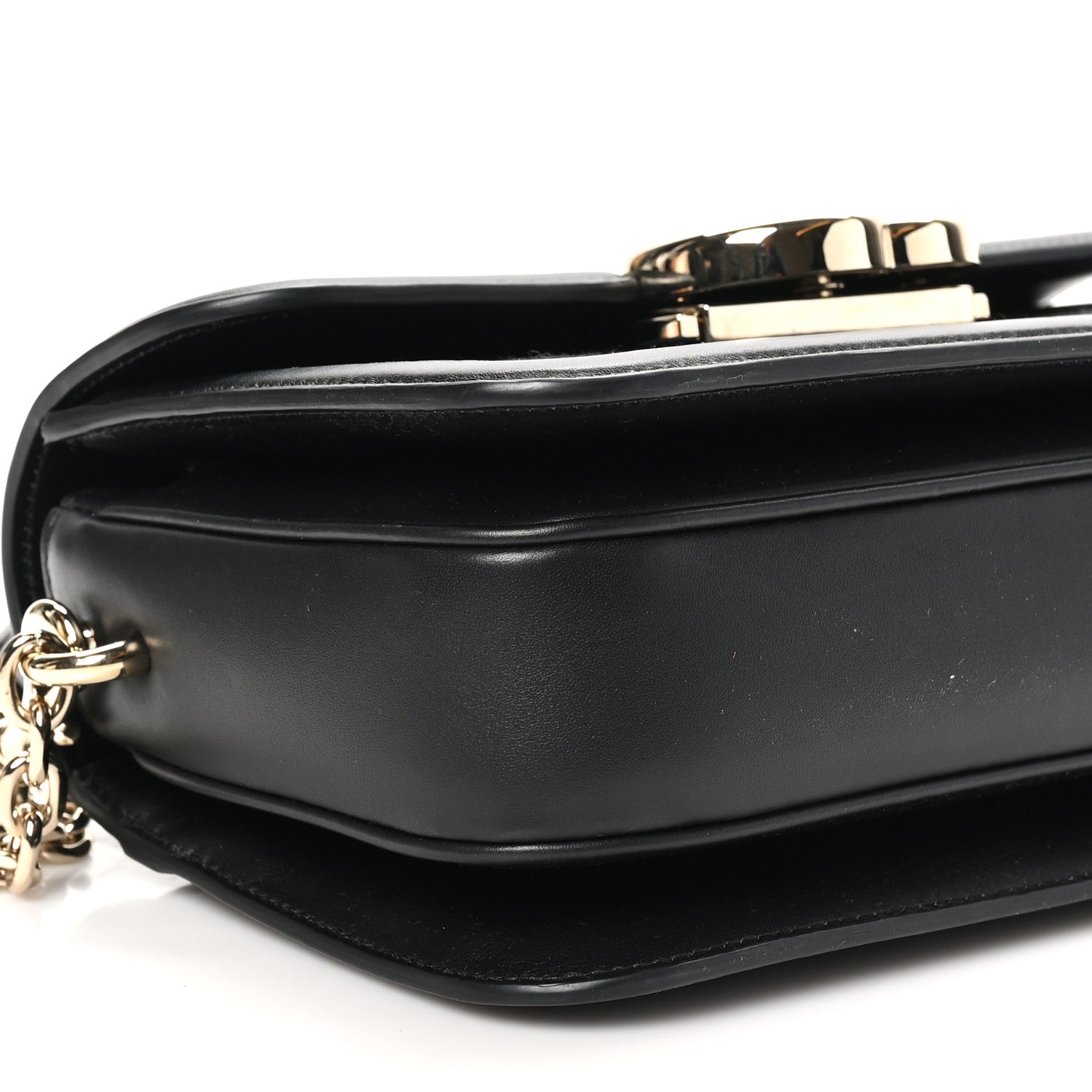 Gucci Crepe Wool Silk GG Monogram Go Small Shoulder Bag Black 9 of 10