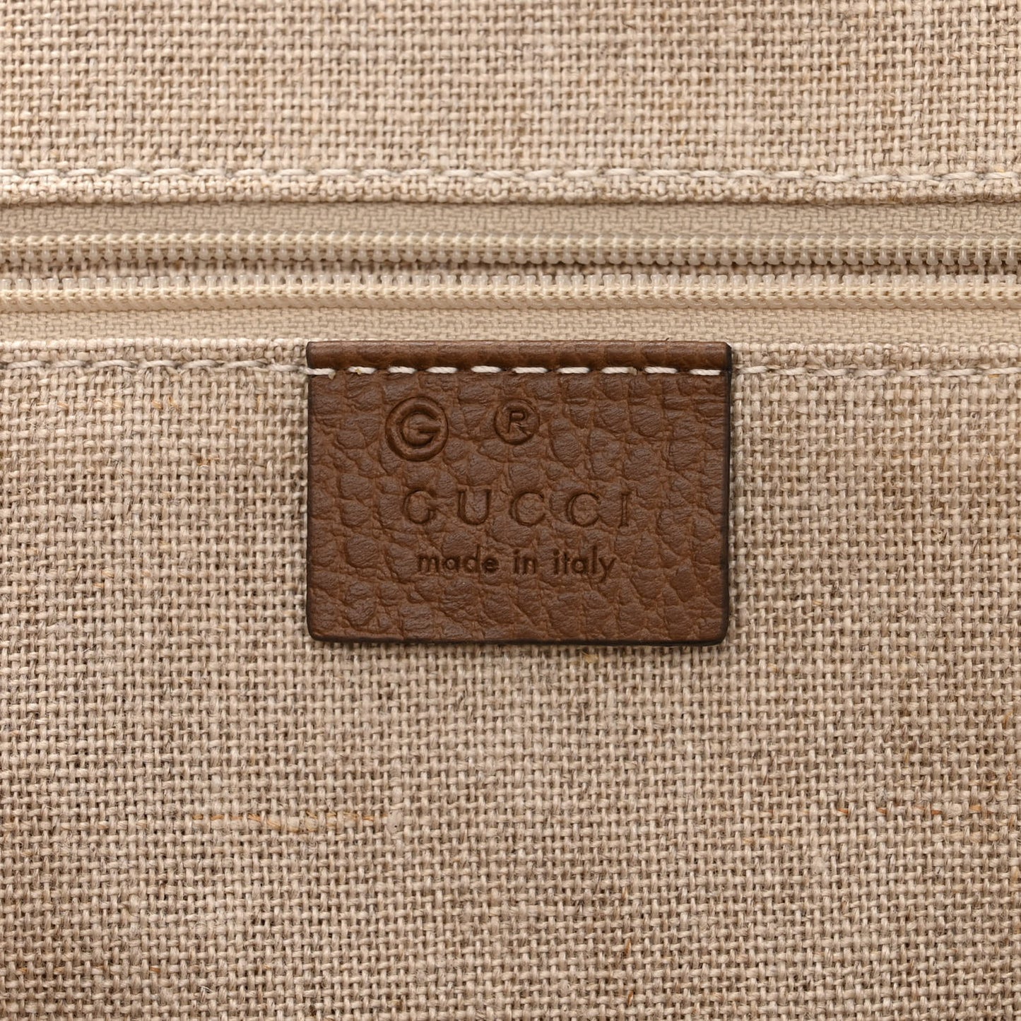 Monogram Medium Bree Shoulder Bag Beige Tabacco