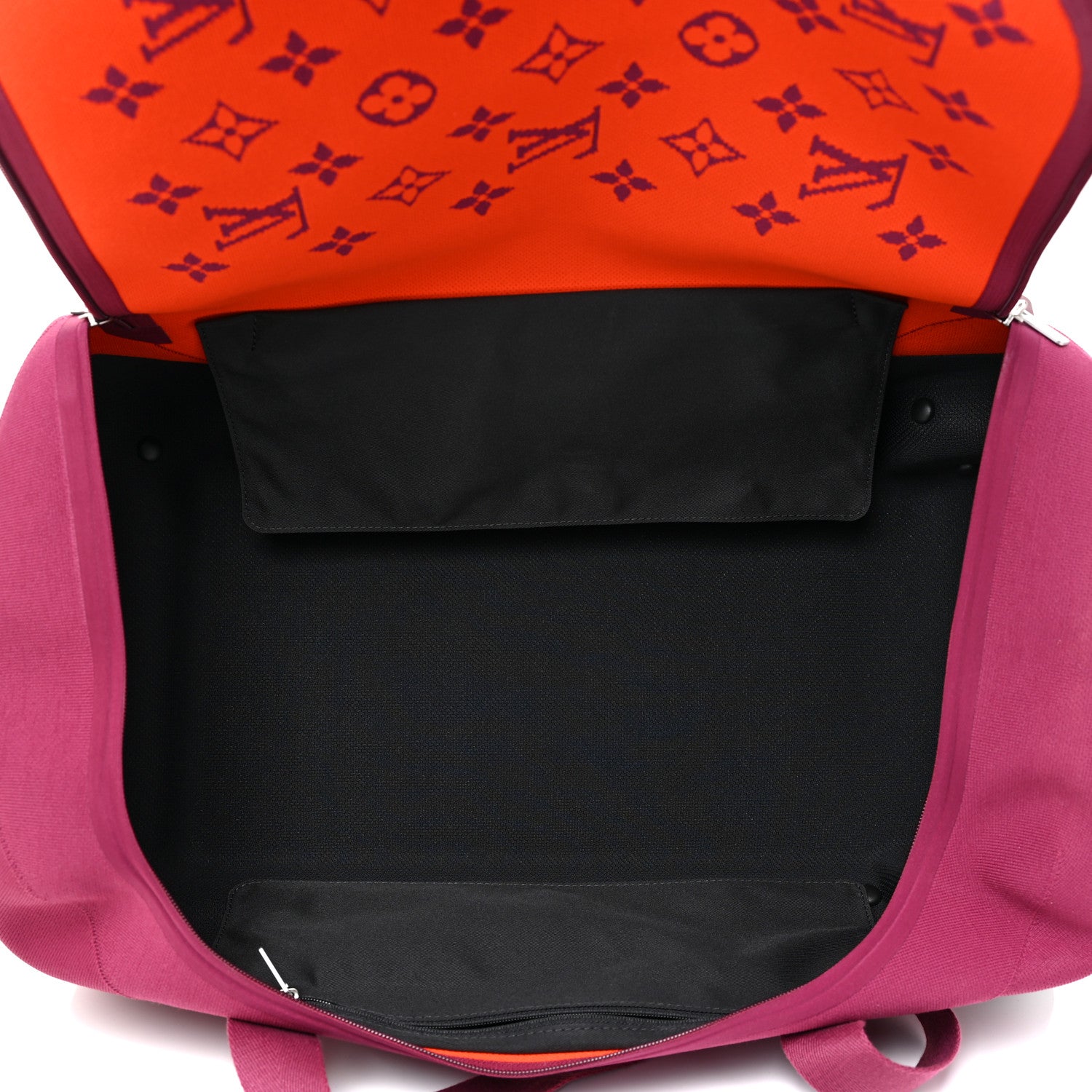 Louis Vuitton Knit Monogram Horizon Soft Duffle 55 Fuchsia 5 of 17