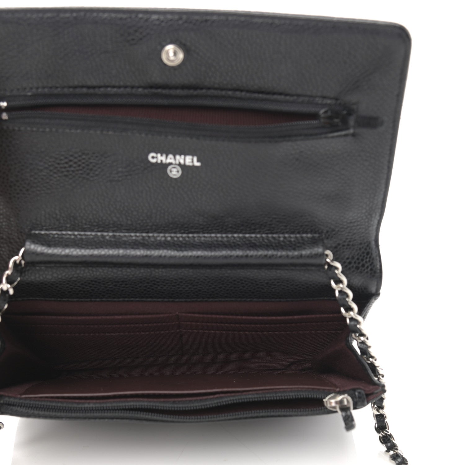 Chanel Caviar Quilted Wallet On Chain WOC Black 5 of 11