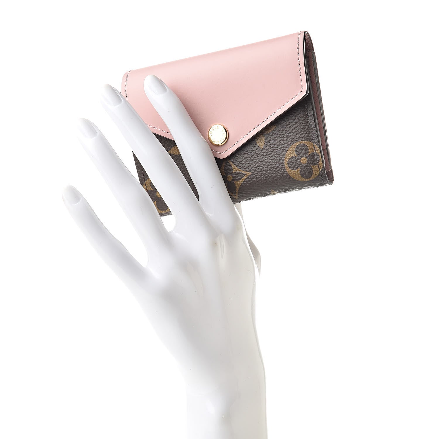 Louis Vuitton Monogram Zoe Wallet Rose Ballerine 2 of 7