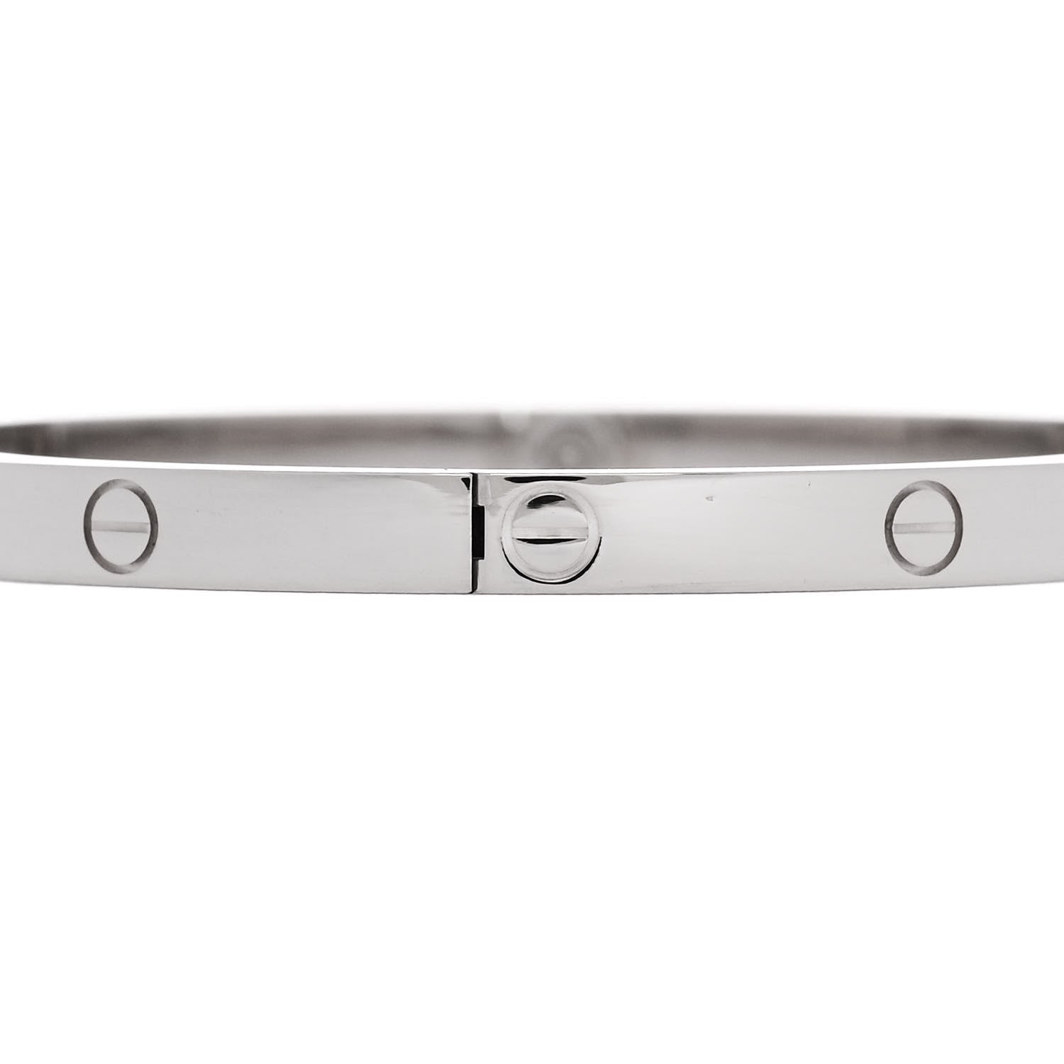 Cartier 18K White Gold Small LOVE Bracelet 15 3 of 7