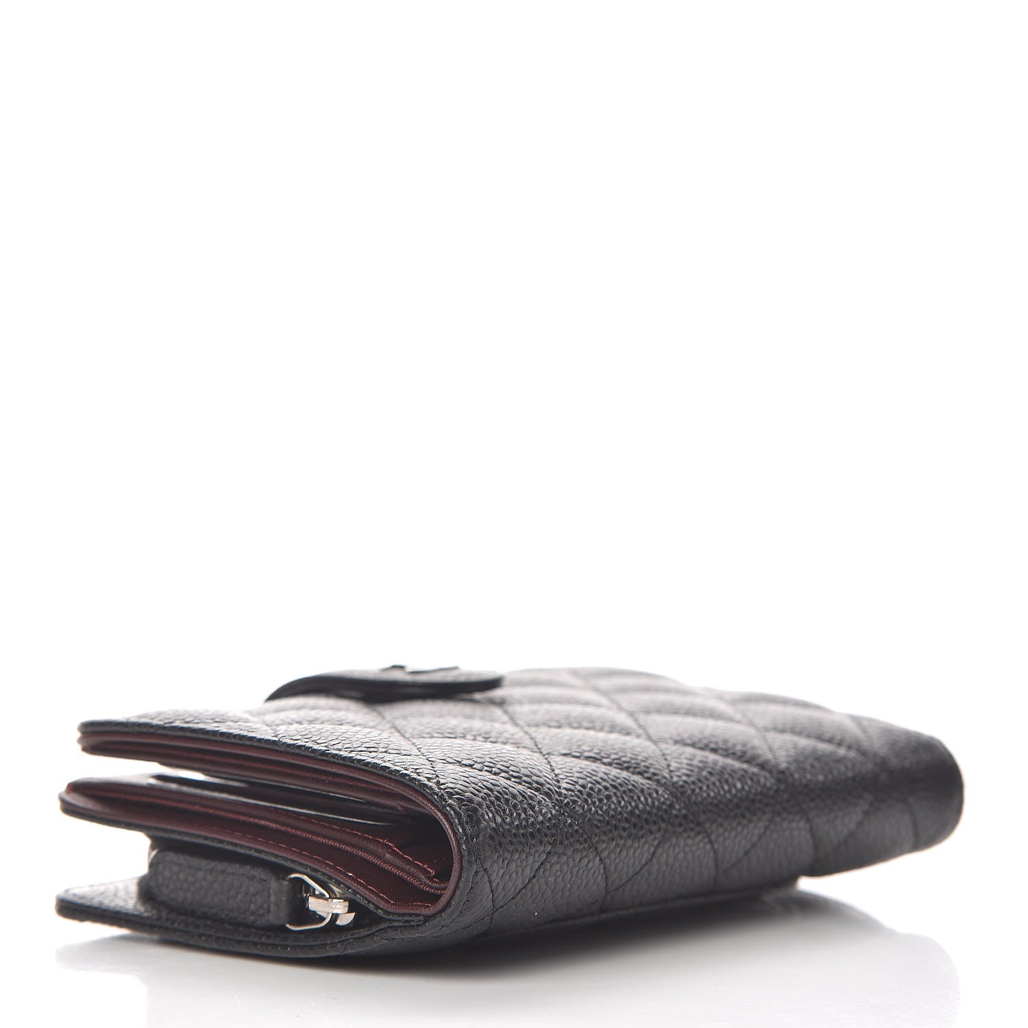 Chanel Caviar Quilted Zipped Pocket Wallet Black 4 of 10