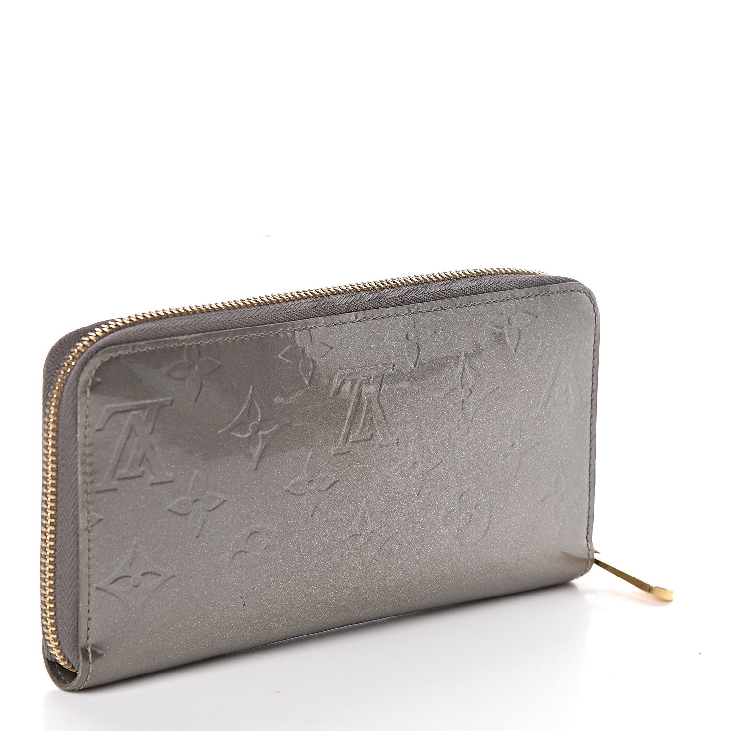 Louis Vuitton Vernis Zippy Wallet Gris Art Deco 3 of 7