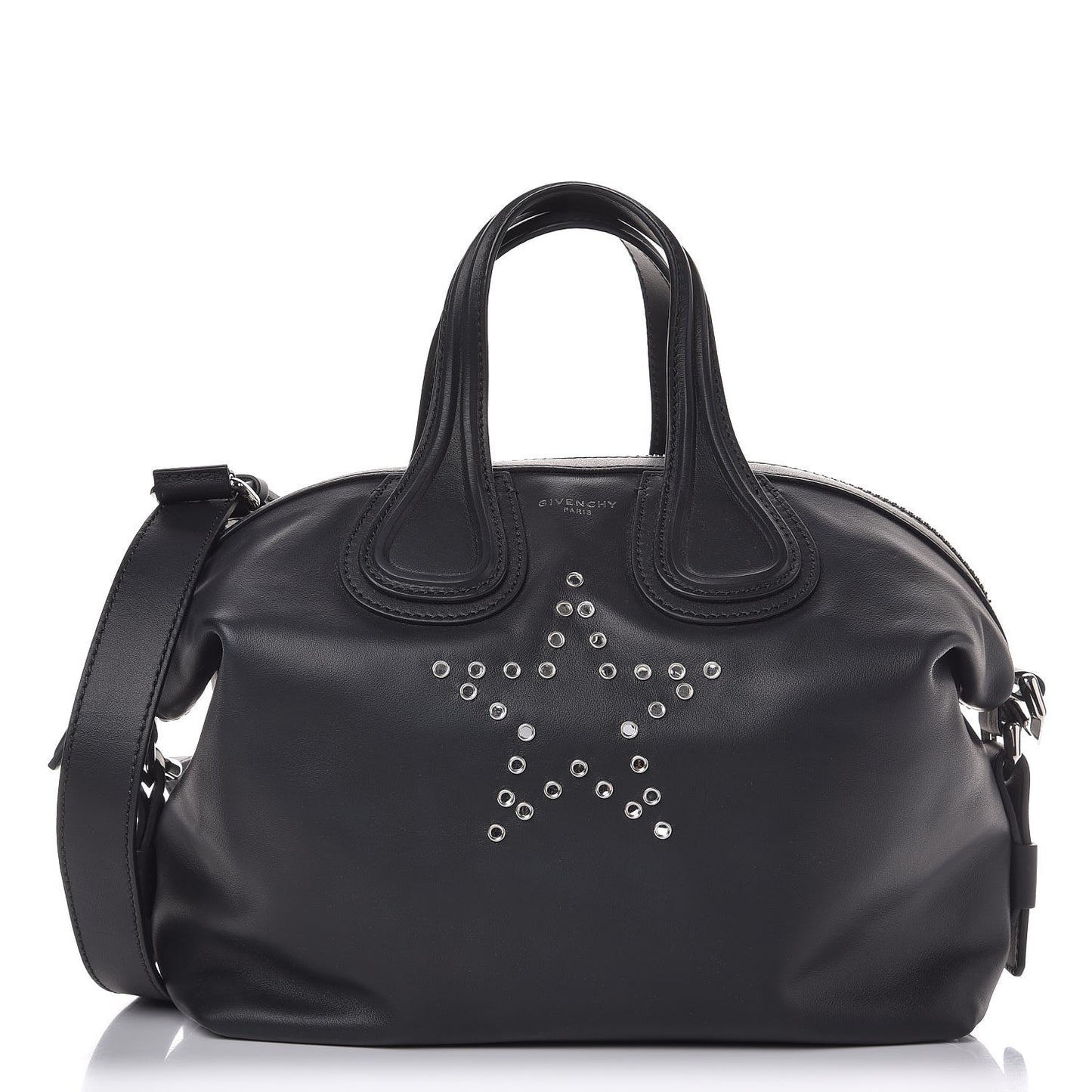 Calfskin Studded Star Small Nightingale Black