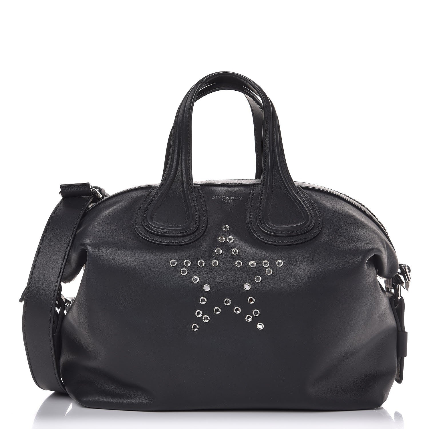 Givenchy Calfskin Studded Star Small Nightingale Black 1 of 8
