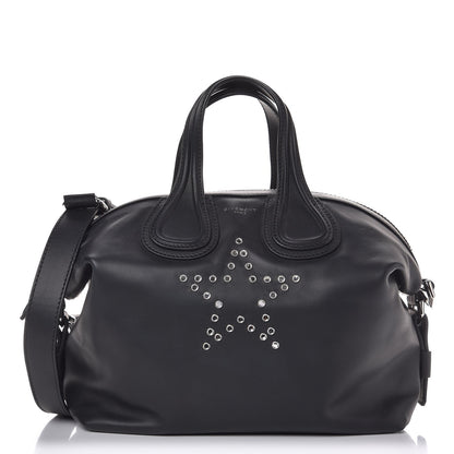Givenchy Calfskin Studded Star Small Nightingale Black 1 of 8