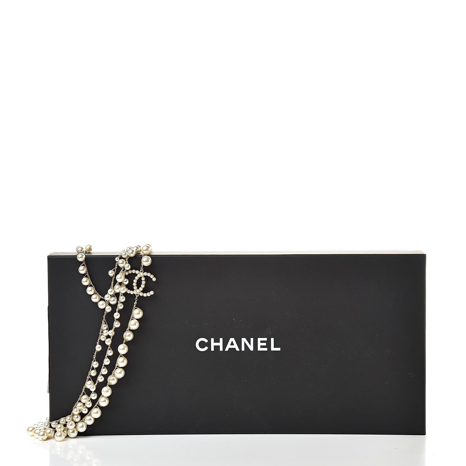 Chanel Pearl CC Long Multistrand Necklace Gold 5 of 5