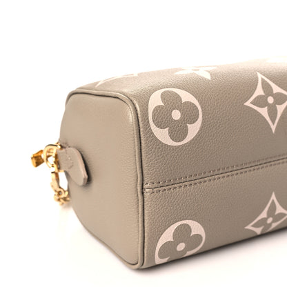 Louis Vuitton Empreinte Monogram Giant Speedy Bandouliere 20 Creme Beige 7 of 8