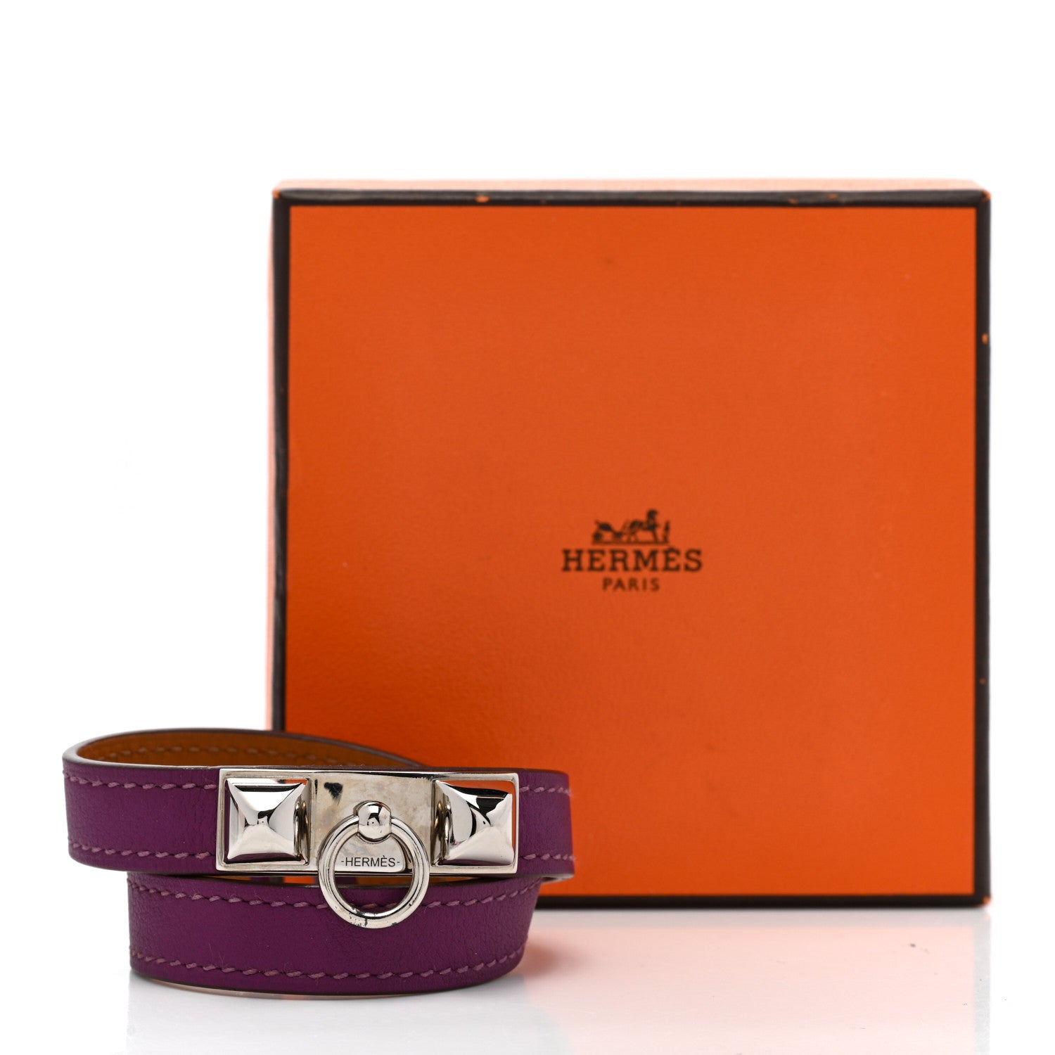Hermes Swift Rivale Double Tour Bracelet Anemone 7 of 7