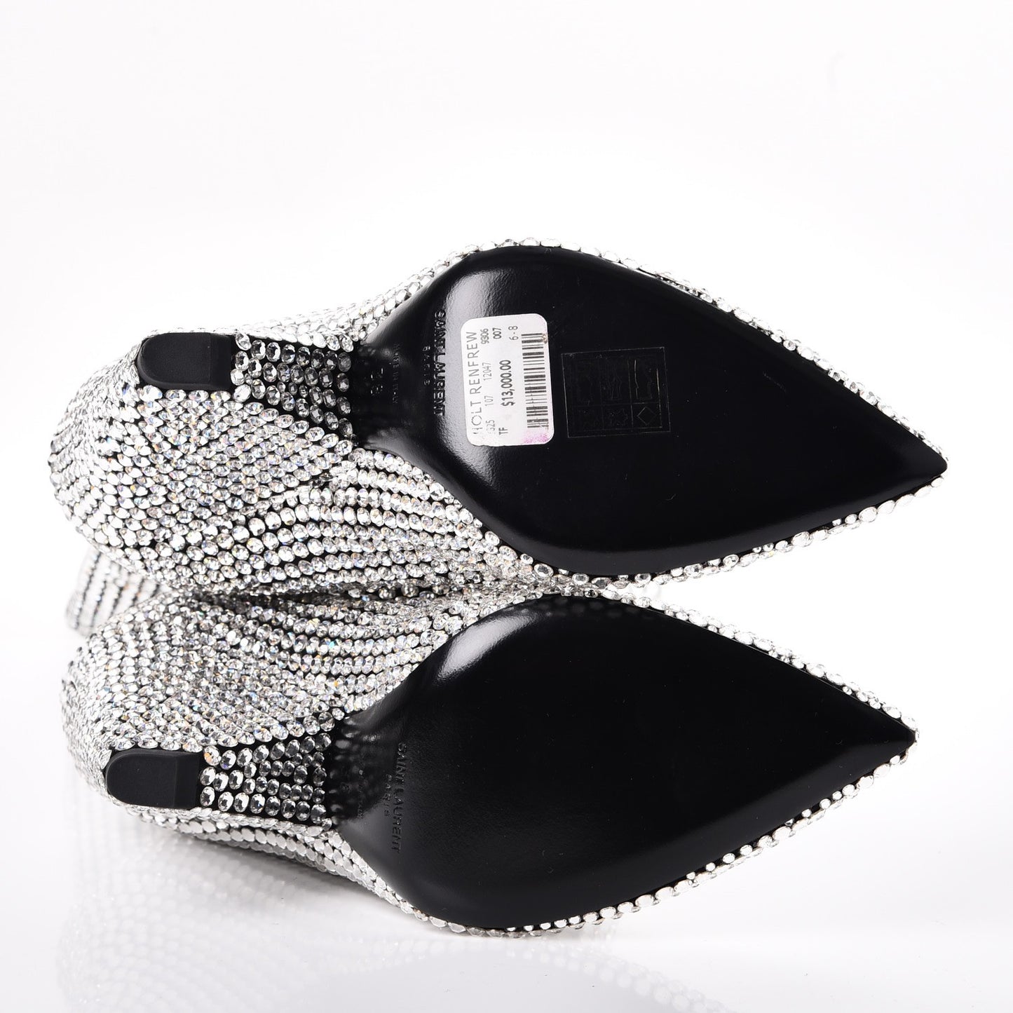 Swarovski Crystal Embellished Niki 105 Thigh High Boots 38