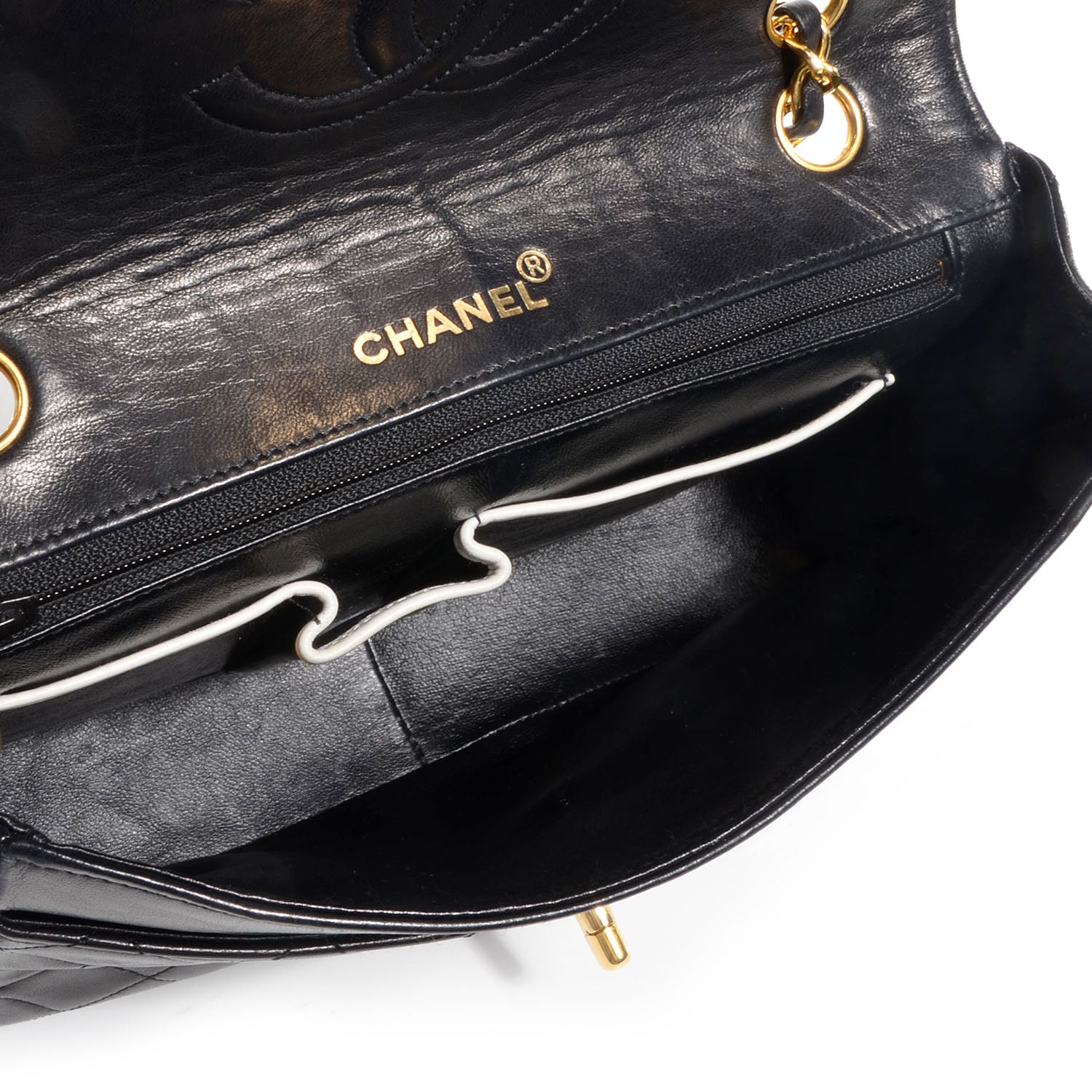 Chanel Lambskin Quilted Single Flap Black 5 of 8