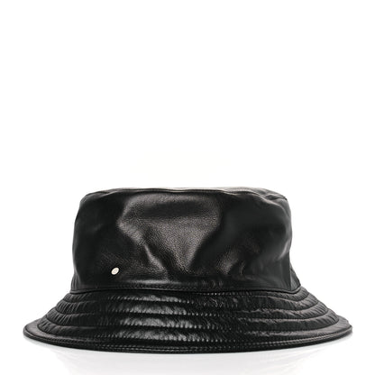 Hermes Newton Calfskin Fred Bucket Hat 59 Black 3 of 7