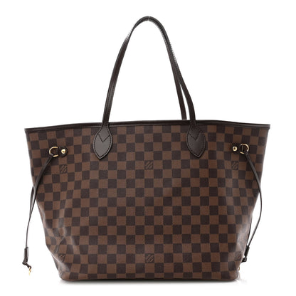 Louis Vuitton Damier Ebene Neo Neverfull MM Rose Ballerine 1 of 13