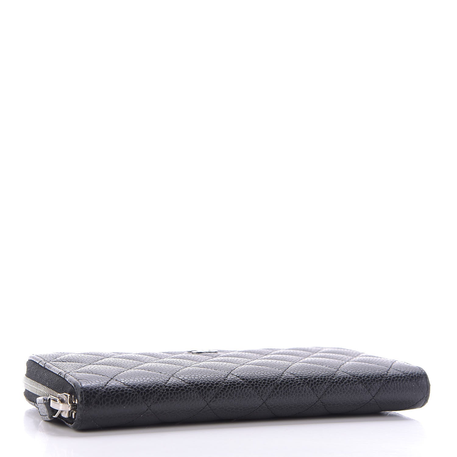 Chanel Caviar Quilted Large Gusset Zip Around Wallet Black 4 of 11