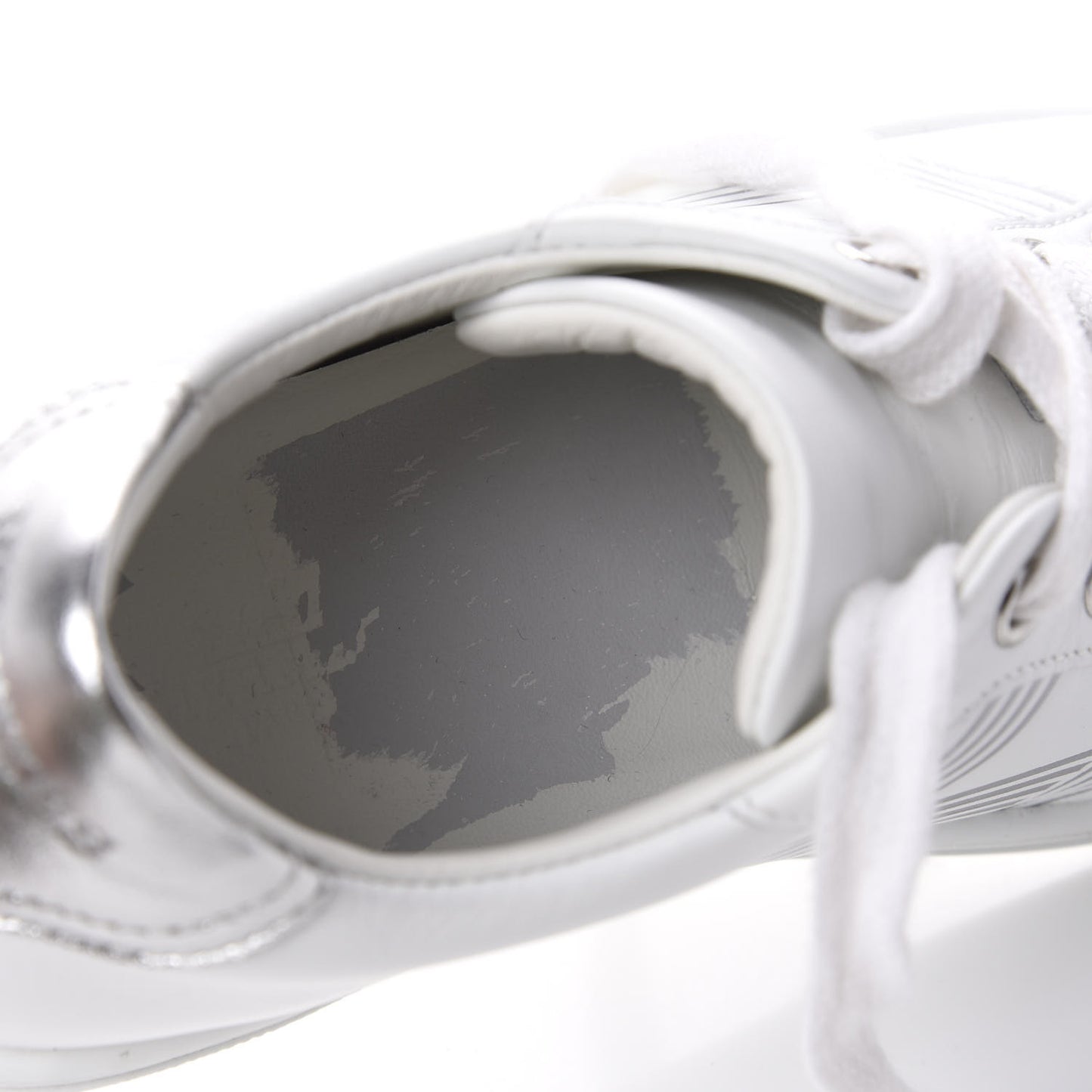 Nappa Womens Avantage Sneakers 36 White Argent