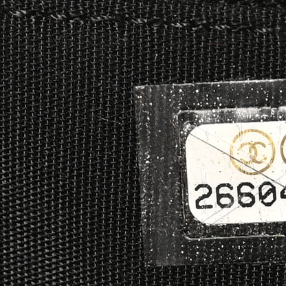 Chanel Iridescent Lambskin Quilted Pearl Clutch With Chain Black 9 of 12