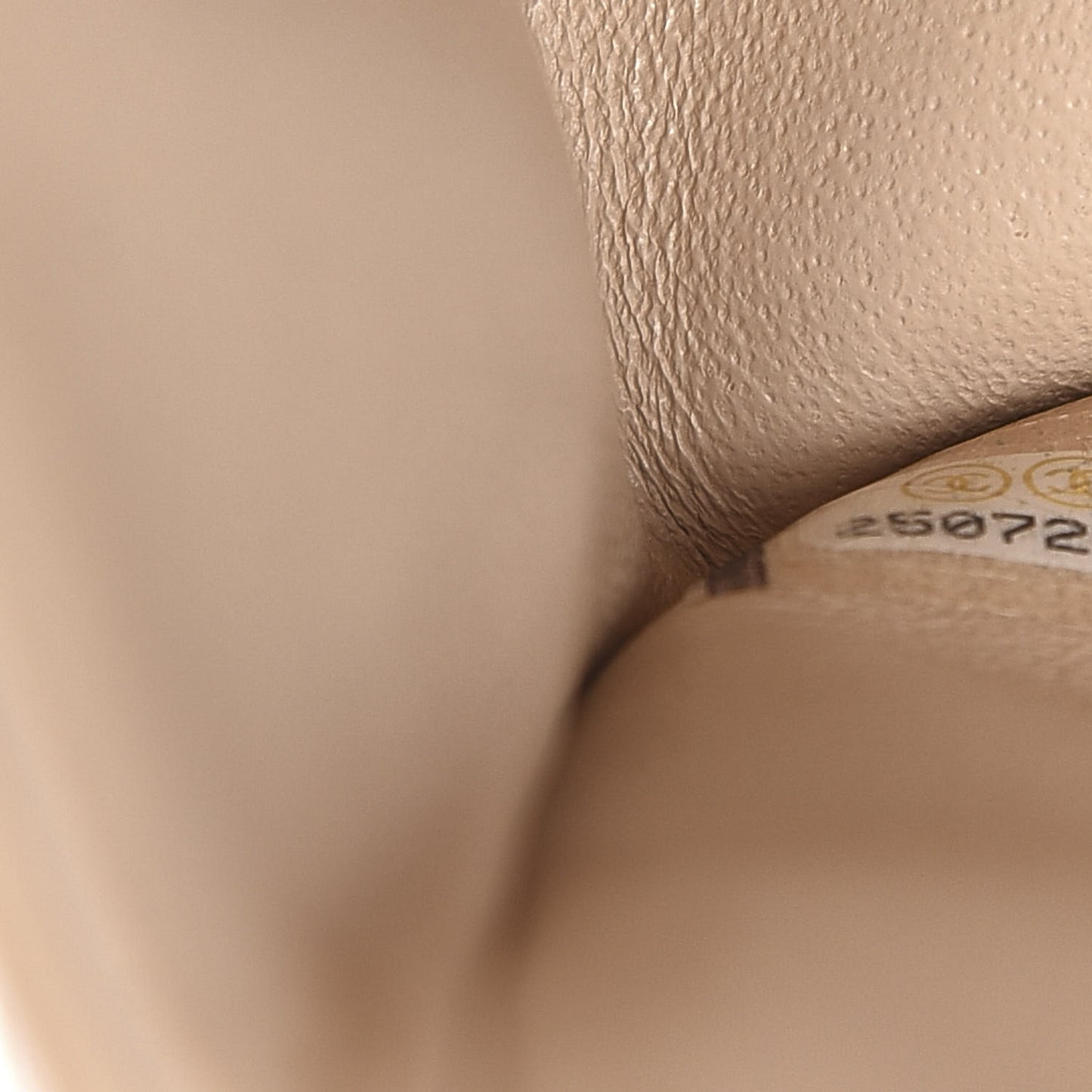 Caviar Quilted Medium Double Flap Light Beige