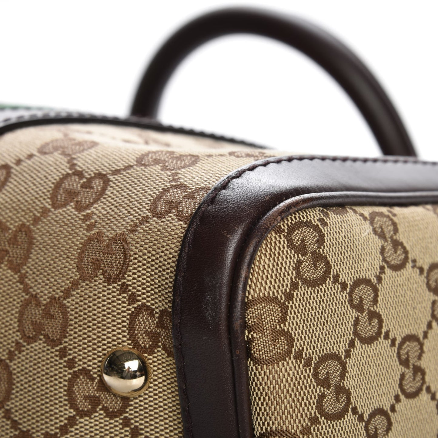 Monogram Vintage Web Medium Boston Dark Brown